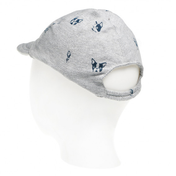 Καπέλο με γείσο για αγόρι, σε γκρι χρώμα Wanabee 65052 2