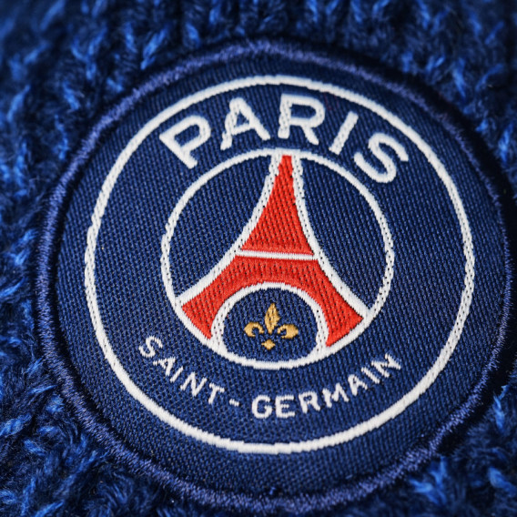 Σκουφάκι για αγόρι, με απλικέ λογότυπο της μάρκας και μπλε φουντάκι Paris Saint - Germain 65840 3