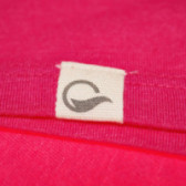Up 2 Glide Ροζ κοντομάνικη μπλούζα με ασημί επιγραφή για κορίτσι Up 2 glide 66723 4