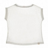 Up 2 Glide βαμβακερή κοντομάνικη μπλούζα για κορίτσι, σε λευκό χρώμα Up 2 glide 66755 2