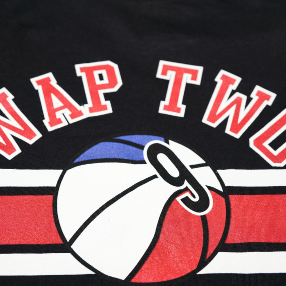 Βαμβακερό αθλητικό t-shirt με στάμπα, για αγόρι Wap two 67153 3