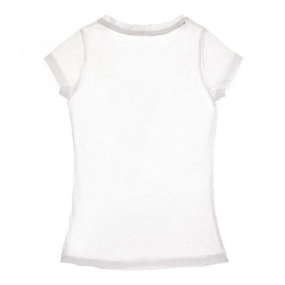 Λευκή κοντομάνικη Μπλούζα για κορίτσια Camps United 67158 2
