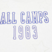 Λευκή κοντομάνικη Μπλούζα για κορίτσια Camps United 67160 3