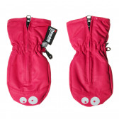 Γάντια με απλικέ μάτια, ροζ COLOR KIDS 68684 