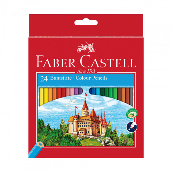 24 μολύβια κάστρο σε διαφορετικά χρώματα Faber Castell 70380 