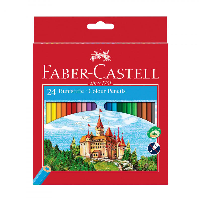 24 μολύβια κάστρο σε διαφορετικά χρώματα  70380