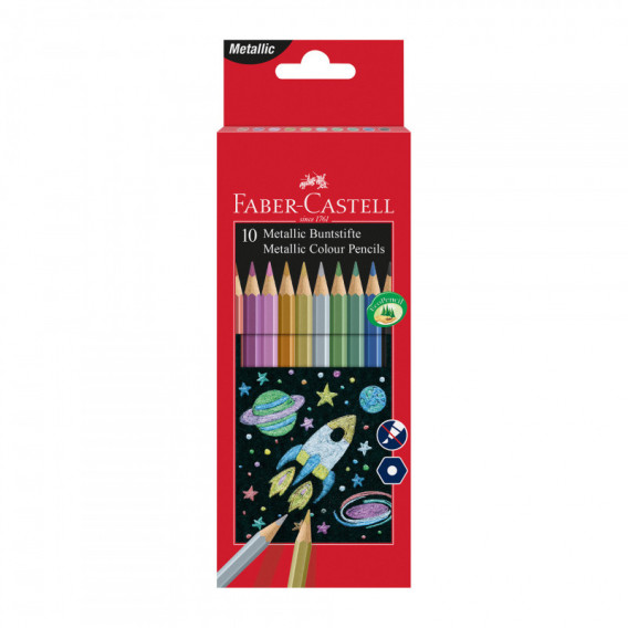 10 μολύβια σε μεταλλικά χρώματα  Faber Castell 70384 