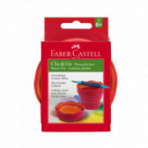 Πτυσσόμενο δοχείο βαφής σε κόκκινο χρώμα Faber Castell 70442 2