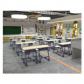 Σχολικές καρέκλες και τραπέζια σε γκρι χρώμα για τις τάξεις V έως XII Real Feel Good 71392 2