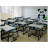 Σχολικές καρέκλες και τραπέζια σε γκρι χρώμα για τις τάξεις V έως XII Real Feel Good 71394 4