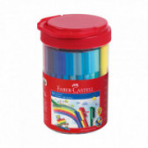  Felt-Tip Pens, 50 Color Container Faber Castell 72492 