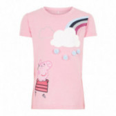Peppa pig ροζ βαμβακερή μπλούζα κοντομάνικη για κορίτσι Name it 72777 