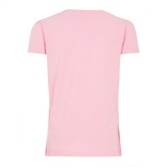 Peppa pig ροζ βαμβακερή μπλούζα κοντομάνικη για κορίτσι Name it 72778 2