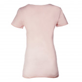 Κοντομάνικη μπλούζα σε ανοιχτό ροζ χρώμα με στάμπα για έγκυες γυναίκες Love2wait 73284 2