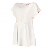 Κοντομάνικη μπλούζα σε ανοιχτό ροζ χρώμα με δαντέλα στα μανίκια για εγκύους Bellybutton 73335 
