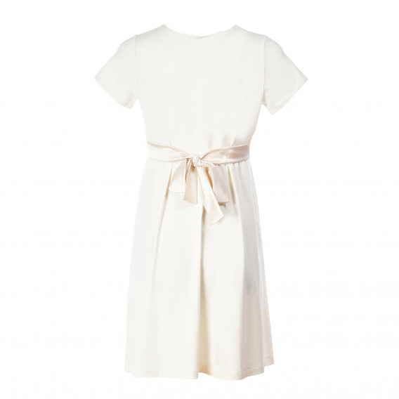 Κοντομάνικο φόρεμα για έγκυες γυναίκες σε λευκό χρώμα Bebefield 73462 2