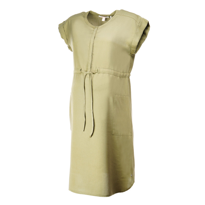 Κοντομάνικο πράσινο φόρεμα για έγκυες γυναίκες  73469