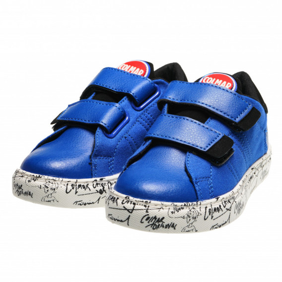Γκράφιτι Velcro Παπούτσια, Μπλε Colmar 73607 