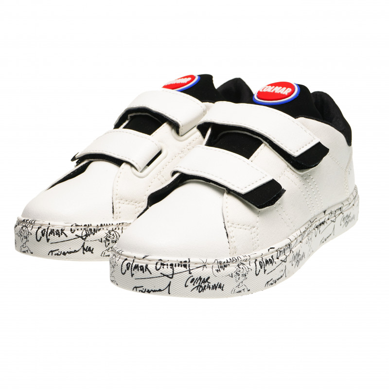 Γκράφιτι Velcro Παπούτσια, Λευκό  73610