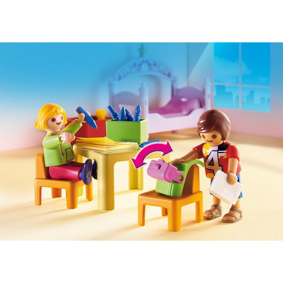 Πολύχρωμο παιδικό δωμάτιο με πάνω από 10 τεμάχια Playmobil 73772 5