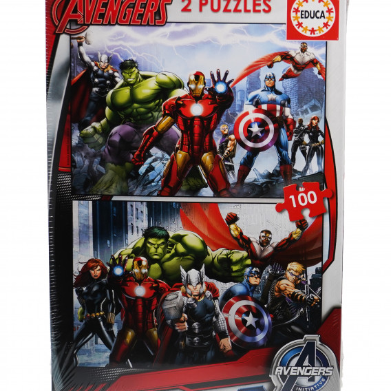 2-σε-1 100-Κομμάτια Παιδικό Avengers Puzzle Avengers 75050 4