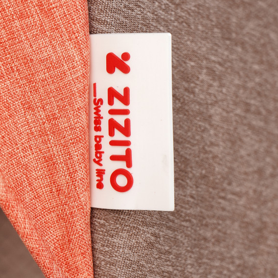 CHERYL Καροτσάκι μωρού με ελβετική κατασκευή και σχέδιο, πορτοκαλί ZIZITO 75501 7