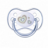 Newborn Baby πιπίλα, 0-6 μηνών, 1 τεμάχιο με καρδιές Canpol 75911 