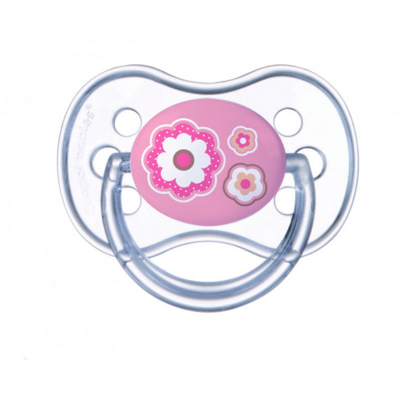 Πιπίλα για νεογέννητο μωρό, 0-6 μήνες, 1 τεμ. με 3 λουλούδια Canpol 75913 