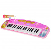  Ηλεκτρονικό πιάνο παιχνιδιού με μικρόφωνο για κορίτσια Disney Princess 76612 3