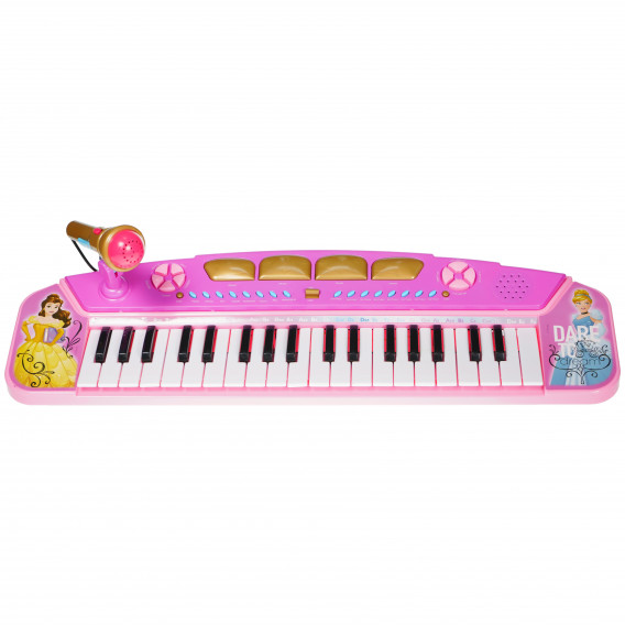  Ηλεκτρονικό πιάνο παιχνιδιού με μικρόφωνο για κορίτσια Disney Princess 76613 4