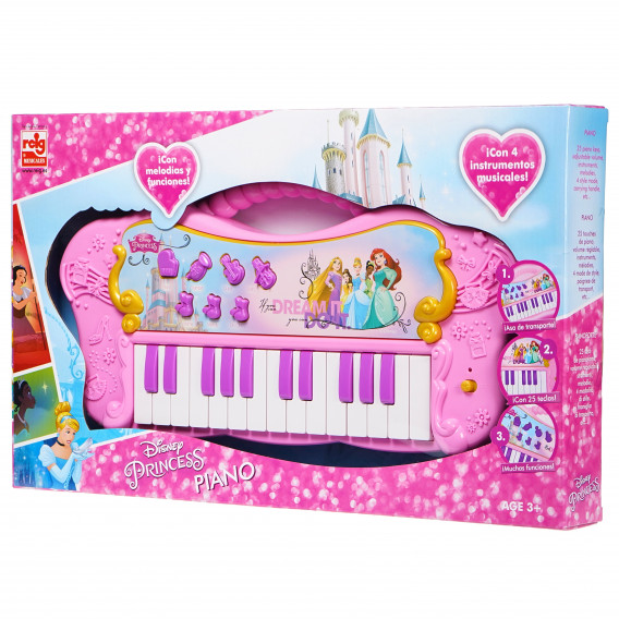 Παιδικό ηλεκτρονικό πιάνο με 25 πλήκτρα Disney Princess 76629 2