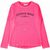 Ροζ βαμβακερή μπλούζα για κορίτσι Name it 76951 