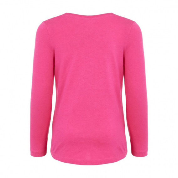 Ροζ βαμβακερή μπλούζα για κορίτσι Name it 76953 3