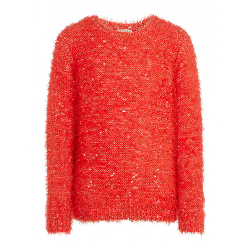 Μακρυμάνικο πουλόβερ σε κόκκινο χρώμα για κορίτσι  76995
