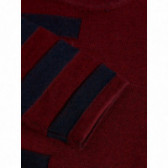 Βιολογικό πουλόβερ βαμβακερό κόκκινου χρώματος για αγόρι Name it 77018 4