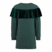 Φόρεμα οργανικό βαμβακερό σε πράσινο χρώμα για κορίτσι Name it 77071 3