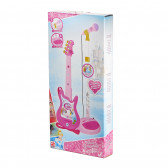 Παιδική κιθάρα και σετ μικροφώνου, ροζ χρώματος Claudio Reig 77995 2