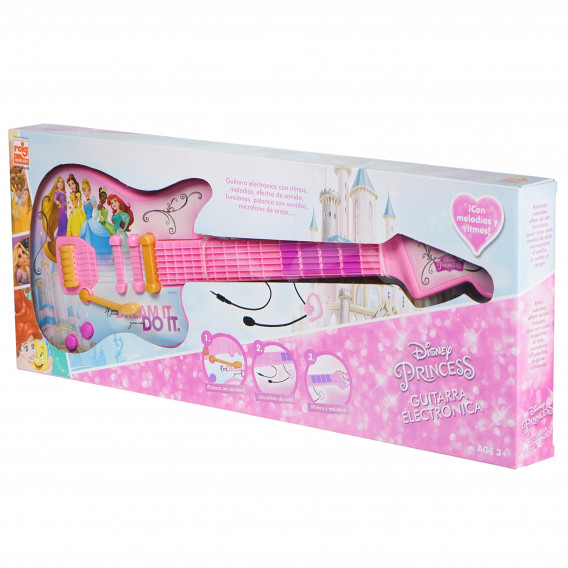 Παιδική ηλεκτρονική κιθάρα με μικρόφωνο Disney Princess 78013 2
