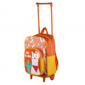 Πορτοκαλί σχολική τσάντα με χαρούμενο σχέδιο για κορίτσι Arditex 78052 2