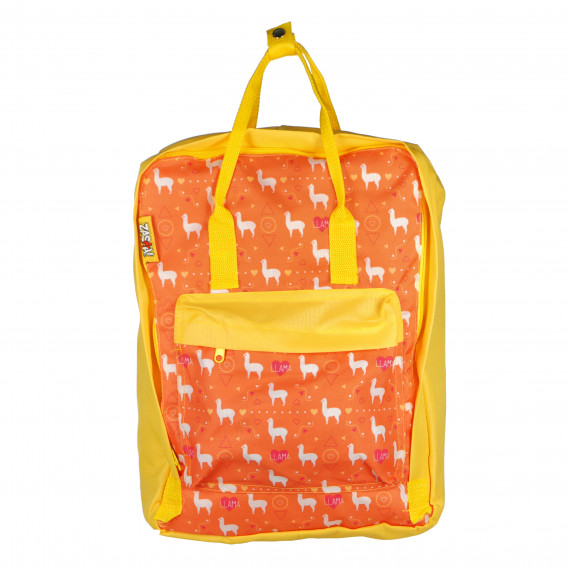 Πορτοκαλί σχολική τσάντα από πολυεστέρα για κορίτσι Arditex 78061 