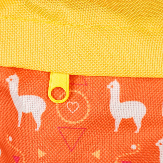 Πορτοκαλί σχολική τσάντα από πολυεστέρα για κορίτσι Arditex 78064 4