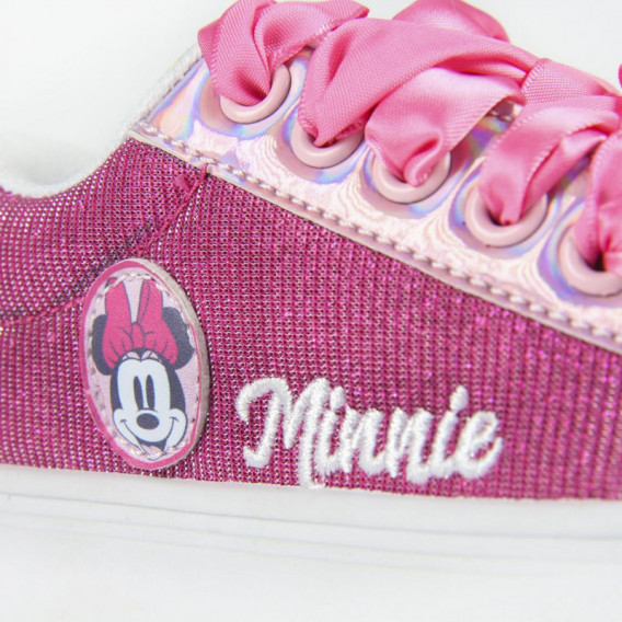 Αθλητικά παπούτσια με κορδόνια για κορίτσια γιαλιστερά Minnie Mouse 79963 5