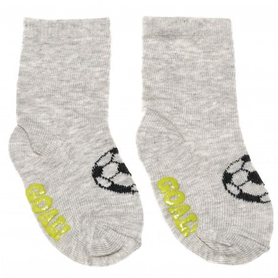 Σετ κάλτσες με μοτίβα ποδοσφαίρου για αγόρι Cool club 80213 19