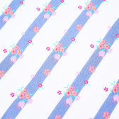 Ριγέ βαμβακερή μπλούζα με μακριά μανίκια και λουλούδια για ένα κορίτσι Cool club 80593 4