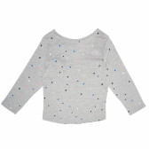 Μακρυμάνικη βαμβακερή μπλούζα με στάμπα καρδιάς για κορίτσι Cool club 80920 2