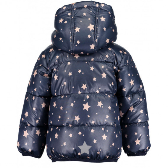 Μπουφάν για μωρό κοριτσάκι με σχέδιο αστέρια BLUE SEVEN 81538 2
