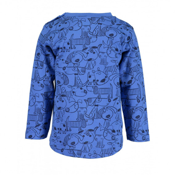 Μακρυμάνικη μπλούζα από βαμβάκι με κουτάβι για αγόρι BLUE SEVEN 81544 2