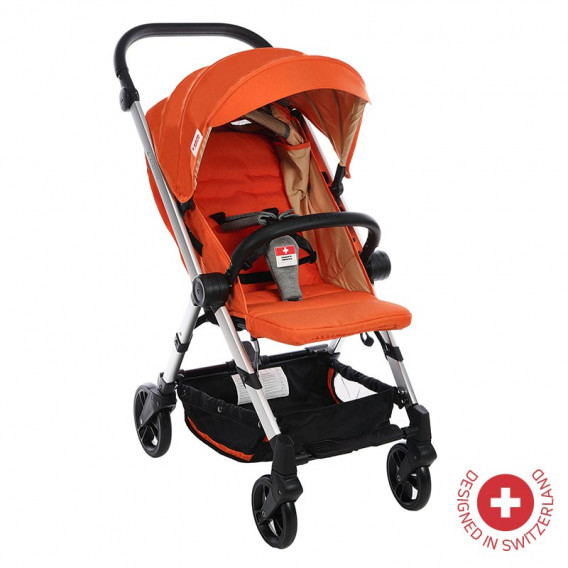 BIANCHI Baby καρότσι με ελβετική κατασκευή και σχέδιο, πορτοκαλί ZIZITO 81881 