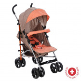 CHERYL Καροτσάκι μωρού με ελβετική κατασκευή και σχέδιο, πορτοκαλί ZIZITO 81885 