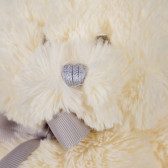 Βελούδινο παιχνίδι - αρκούδα σε λευκό χρώμα μεγέθους 23 cm. Artesavi 81949 2